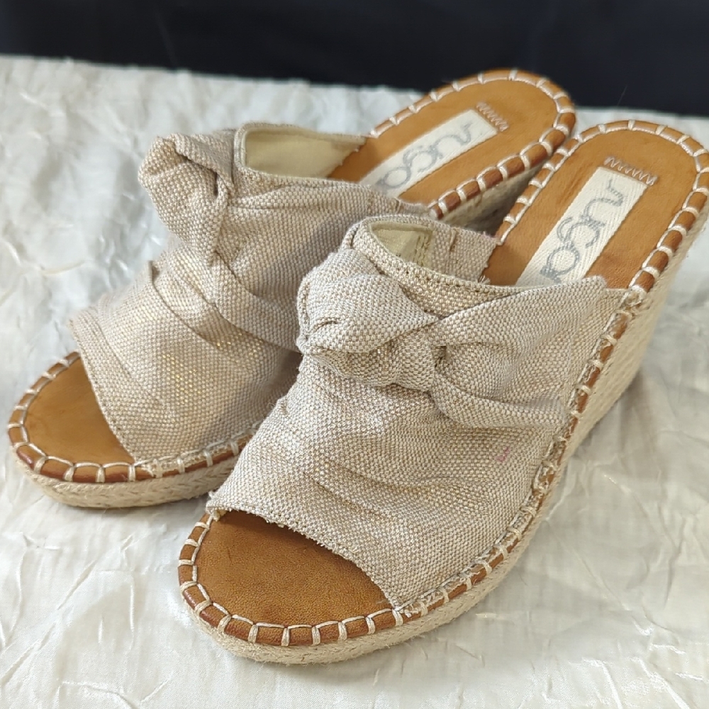 Sugar Cream Espadrille Wedges